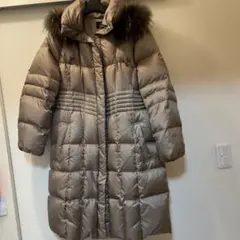 組曲 ダウン90% 46 XL-3L ラクーンファー付きダウンコート