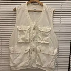 【美品】　別注 ナイロン ファティーグ ベスト　ホワイト army TWILL