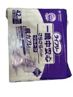 【新品未使用】ライフリー 一晩中安心さらさらパッド ウルトラ42枚入り 2パック