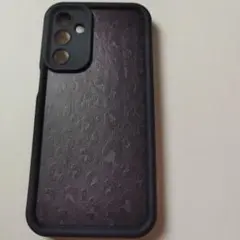 【新品未使用】スマホケースブラック 豹柄 機種不明