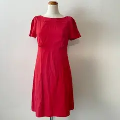高級ライン♡REDVALENTINO❁シャーリングワンピース バックボタン