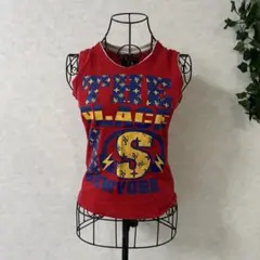 ノースリーブTシャツ　y2k グランジ　平成ギャル