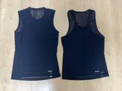 ファイントラック メンズ ドライレイヤークール 2枚セット ブラック 美品