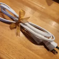 電源ケーブル　ホワイト　メガネケーブル