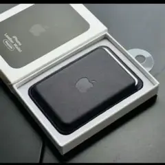 iPhone 純正互換レザーウォレット 黒 MagSafe対応（箱なし）