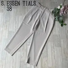 【S.ESSENTIALSエッセンシャルズ】テーパードイージースラックスパンツ