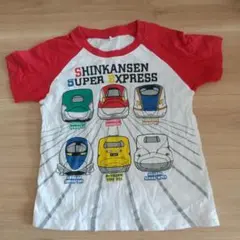 新幹線 Tシャツ 120cm TRAIN GARAGE