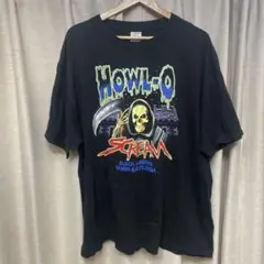 Howl-O-Scream ブラック Tシャツ 2XL 古着　オーバーサイズ