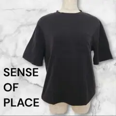 ✨最終お値下げ✨SENSE OF PLACE Tシャツ トップス【F】黒ポケット