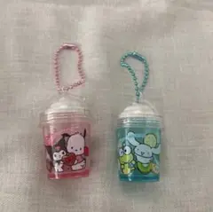 サンリオキャラクターズ　フラッペキーホルダ 2個セット　ポチャッコ　シナモロール