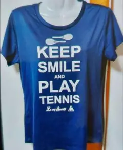 ルコック　テニスTシャツ　レディースXL　ネイビー