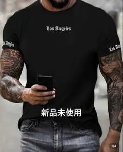 新品　大人気　ブレイキングダウン　アダムス　ロゴ　やりらふぃー　黒Tシャツ　ロス
