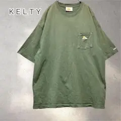 ケルティ　Tシャツ　褪色　古着好き　カーキ　仕上がり カーキ　　5581