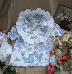 ハンドメイド　トワルドジュイ　半袖　80
