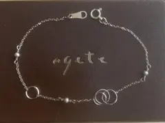agete アガット K10 サークルデザイン ブレスレット