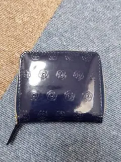 クレイサス 財布 ポシェット wallet エナメル ネイビー NAVY
