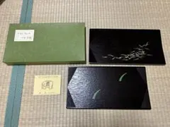 【美品】京都　平安象彦　松葉ゲストプレート 5枚　5客　セット 美品】京都 平安象彦 松葉ゲストプレート 5枚 5客 セット