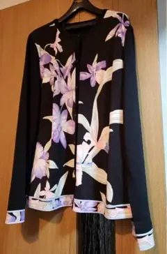 【試着のみ】レオナール 腰丈カーディガン 42 XL