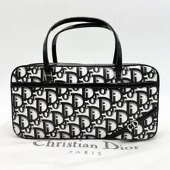 【激レア】Christian Dior トロッター ミニハンドバッグ モノトーン