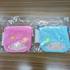 希少！【リトルツインスターズ】キキ＆ララ　可愛いお顔型　巾着袋