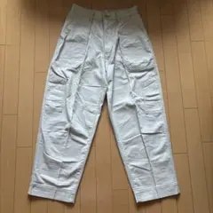 UNIQLOU ワイドフィットベイカーパンツ 73㎝ ナチュラル
