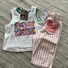 ジュオ　juo アイリ　タンクトップ　ズボン　セット　90
