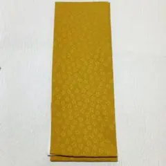 新品未使用品 花柄 重ね衿 辛子色