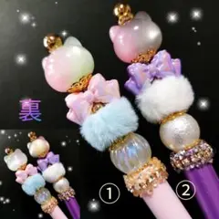 カスタムボールペン　ちゅるんねこちゃん❤　可愛いいのに上品　①〜⑥　１本750円
