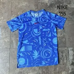 Nike グラフィックプリント シャツ 青　155