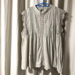ノースリーブ チュニック フリル