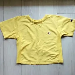 Champion 100cm 綿100% Tシャツ イエロー