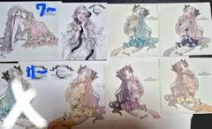 海外作家様、国内作家様　人物ステッカー　おすそわけ