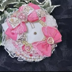 痛ロゼット　ピンク　白　ホワイト