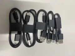 タイプC USBケーブル 25cm 5本セット 黒