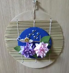 値下げ！　梅雨時に咲く紫陽花ミニタペストリー