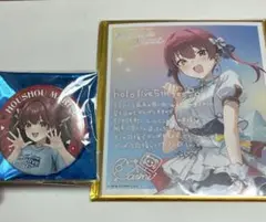 宝鐘マリン 色紙 缶バッジ セット シティ フェス