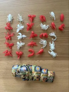 最強王図鑑 架空生物恐竜・ドラゴンフィギュア 昆虫 大量