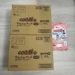 グーンプラス　Lサイズ　やわらかタッチ　紙おむつ パンツ44枚×6