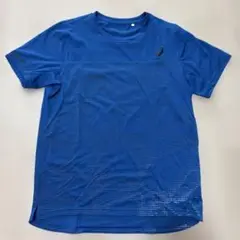 アシックス ブルーTシャツ