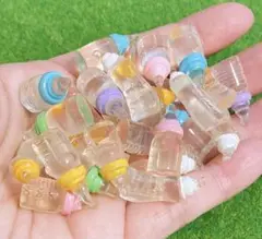 NO.01 哺乳瓶 透明タイプ ミルクボトルセット 25個 ミニチュア