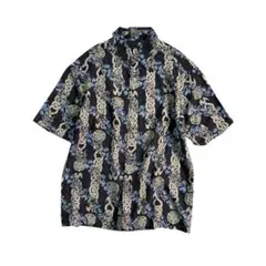 7SM3【GUESS JEANS】総柄　半袖シャツ　インポート　古着used
