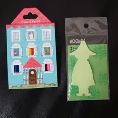 MOOMIN ミニ色鉛筆10色とスナフキン付箋 未使用品