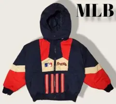 キッズ【MLB】リバーシブルダウンジャケット 前後刺繍デザイン 140cm相当