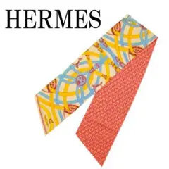 HERMES ツイリースカーフ マキシ CAVALCADOUR リバーシブル