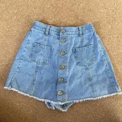 女児　ハーフパンツ　デニム