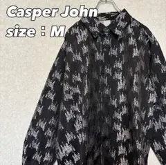 【美品】Casper John バリアスルーズシャツ Mサイズ 【古着】