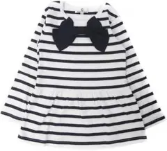 commencer 長袖ボーダー 女の子 子供 トップス 110サイズ