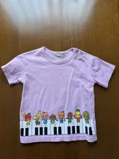 ぷっぷる　ピアノキャラクター Tシャツ 90