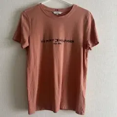 TOMMY HILFIGER ベーシックロゴTシャツ サーモンピンク　オレンジ