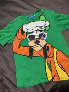 グーフィー Tシャツ 緑色 ディズニー